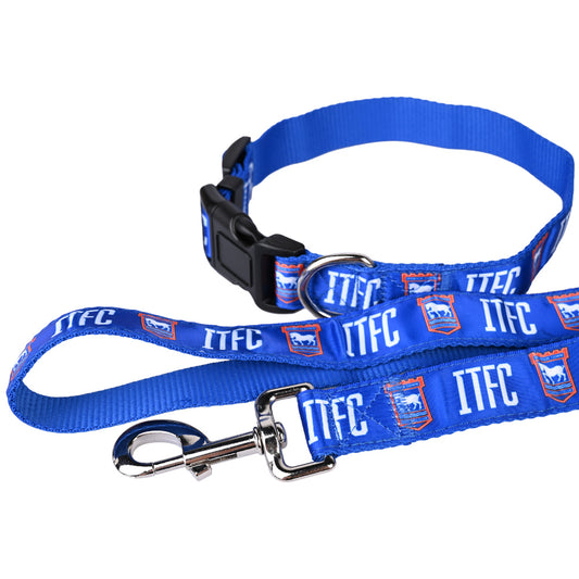 Crest Dog Collar & Lead Set