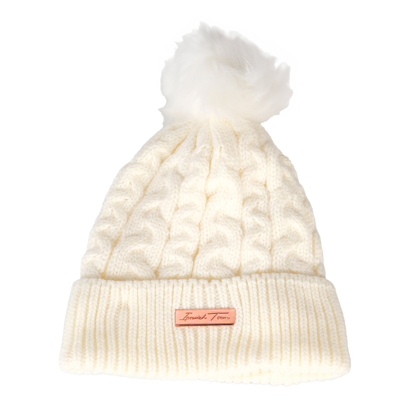 Cream Fleece Bobble Ladies