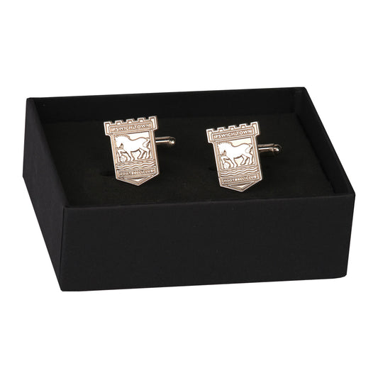 Embossed Crest Cufflinks in a Box