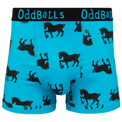 Oddballs Electric Blue Suffolk Punch Boxers Mens