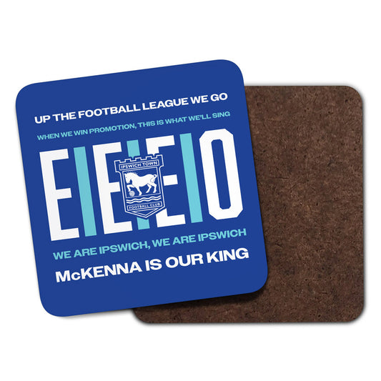EIEIEIO Coaster Blue