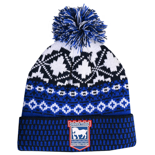 Fairisle Pattern Bobble Adult
