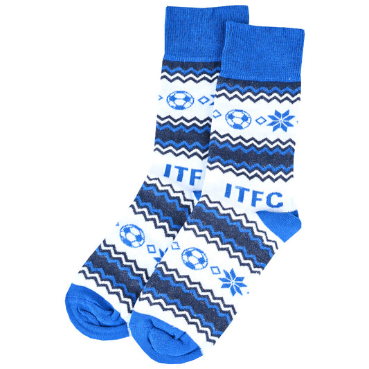 Adult Football Christmas Socks