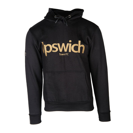 Gold Embroidery Hoody Black