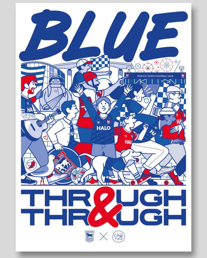 Call Me Ted - Blue Through & Through A3 Print