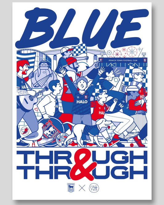 Call Me Ted - Blue Through & Through A3 Print