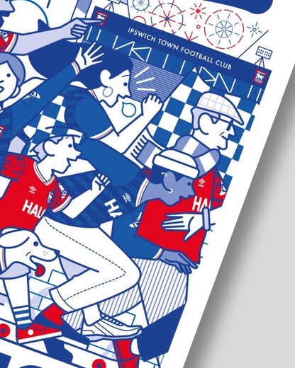 Call Me Ted - Blue Through & Through A3 Print
