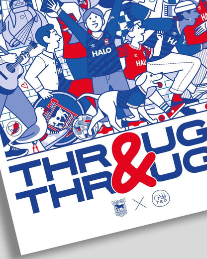 Call Me Ted - Blue Through & Through A3 Print