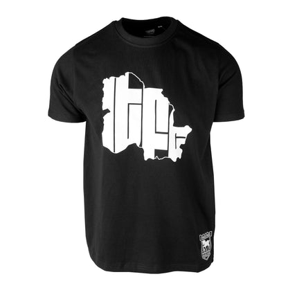 Ipswich Outline Black Tee