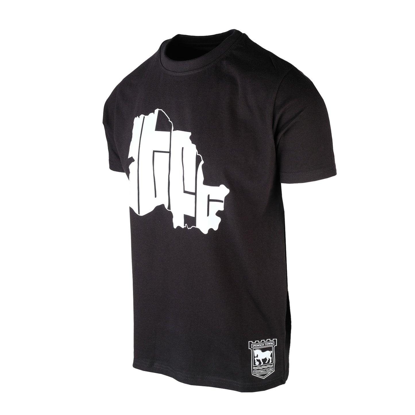 Ipswich Outline Black Tee