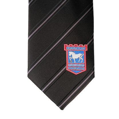 ITFC Black Striped Tie