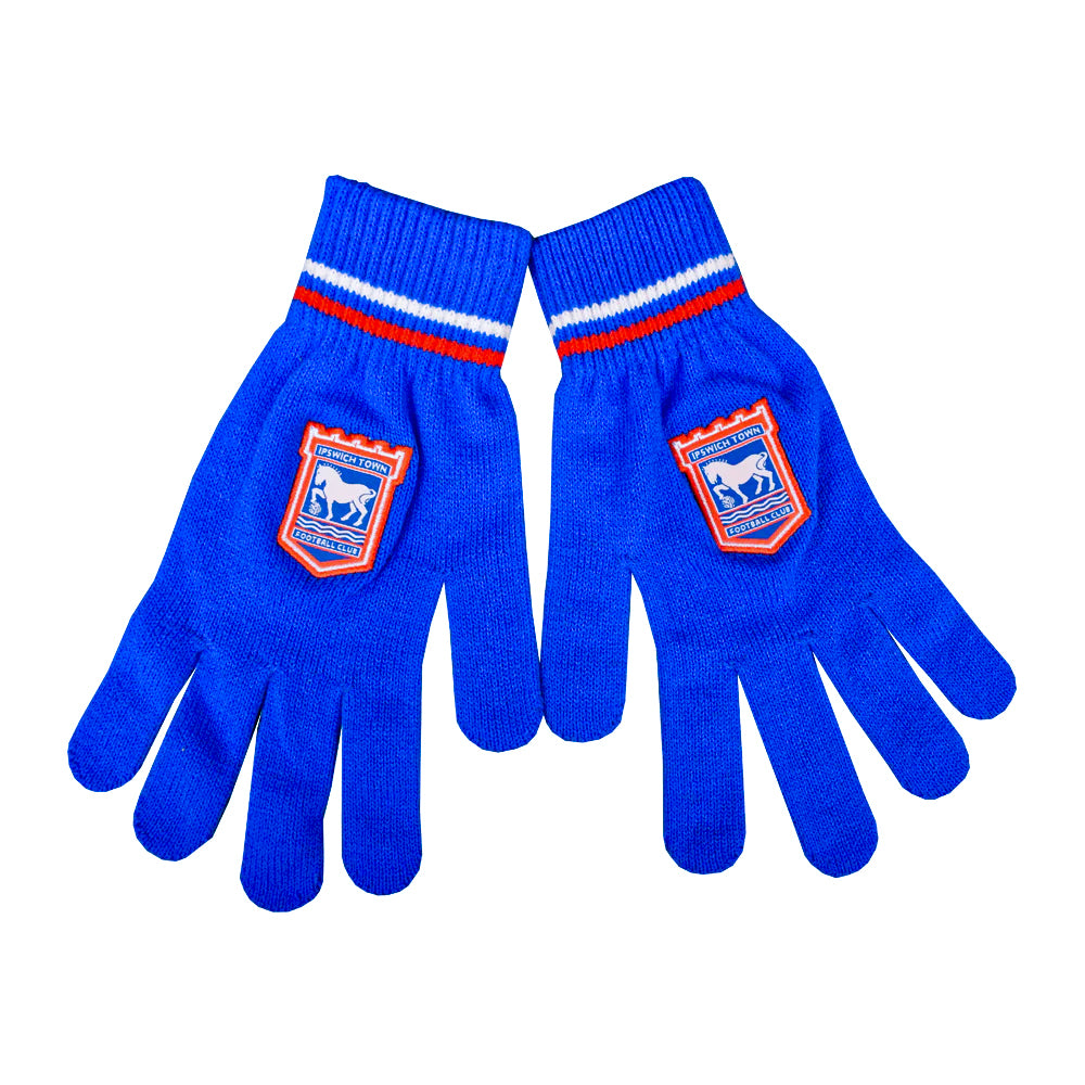 ITFC Adult Knitted Match Gloves Blue
