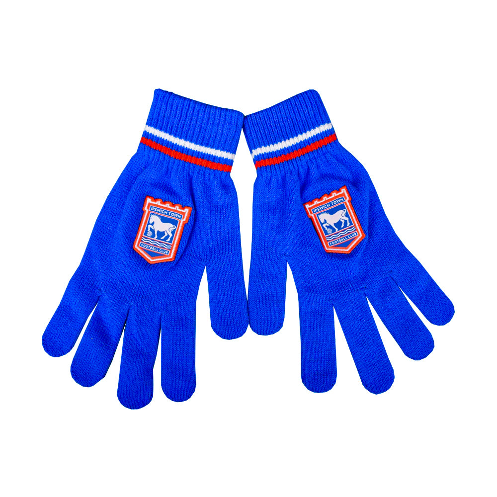ITFC Kids Knitted Match Gloves Blue
