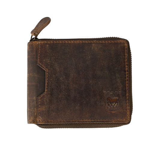ITFC Hunter Leather Zip Around Wallet
