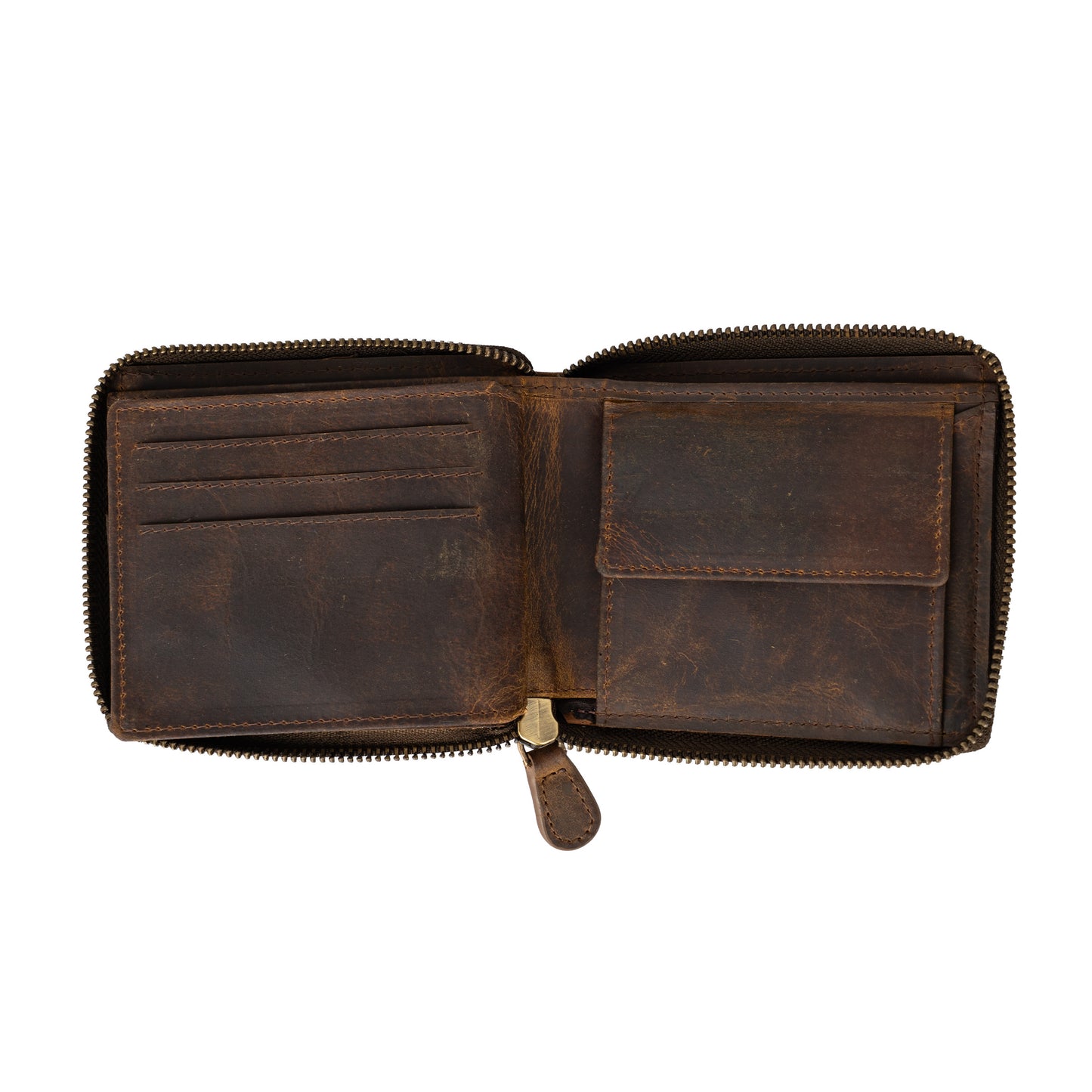 ITFC Hunter Leather Zip Around Wallet