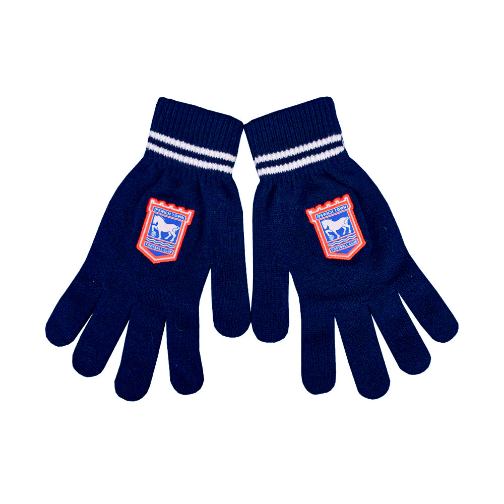 ITFC Kids Knitted Match Gloves Navy