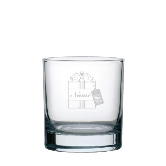 ITFC Christmas Present Whiskey Glass Personalised