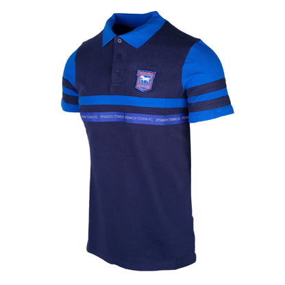 Ipswich Town Navy Cut & Sew Polo