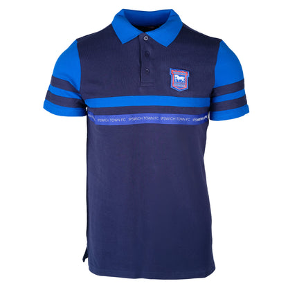 Ipswich Town Navy Cut & Sew Polo