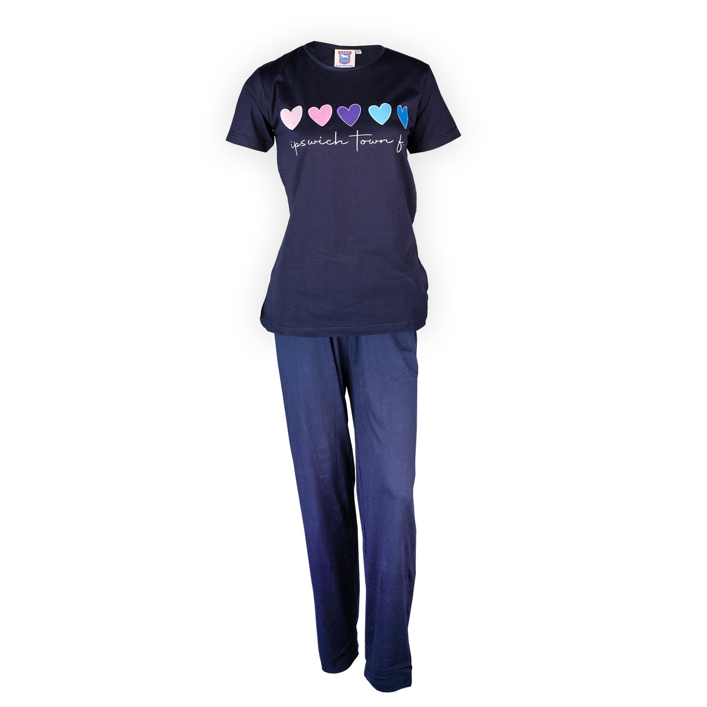 Ipswich Town Hearts PJ Set Ladies Navy