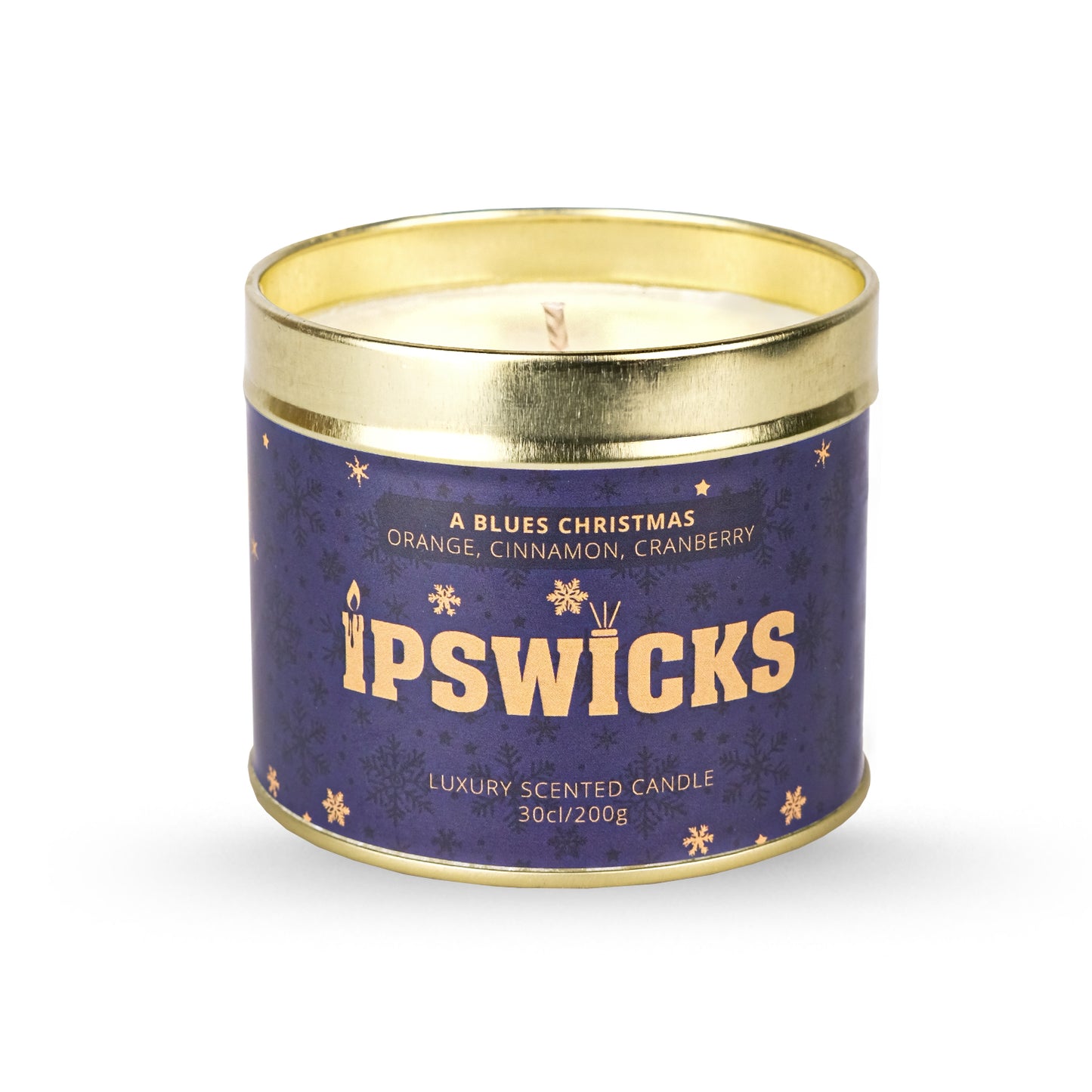 Ipswicks Christmas Candle - A Blues Christmas