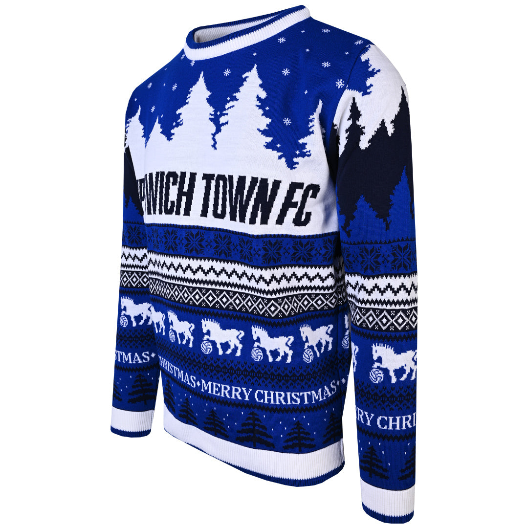 Ipswich Town Jacquard Christmas Jumper