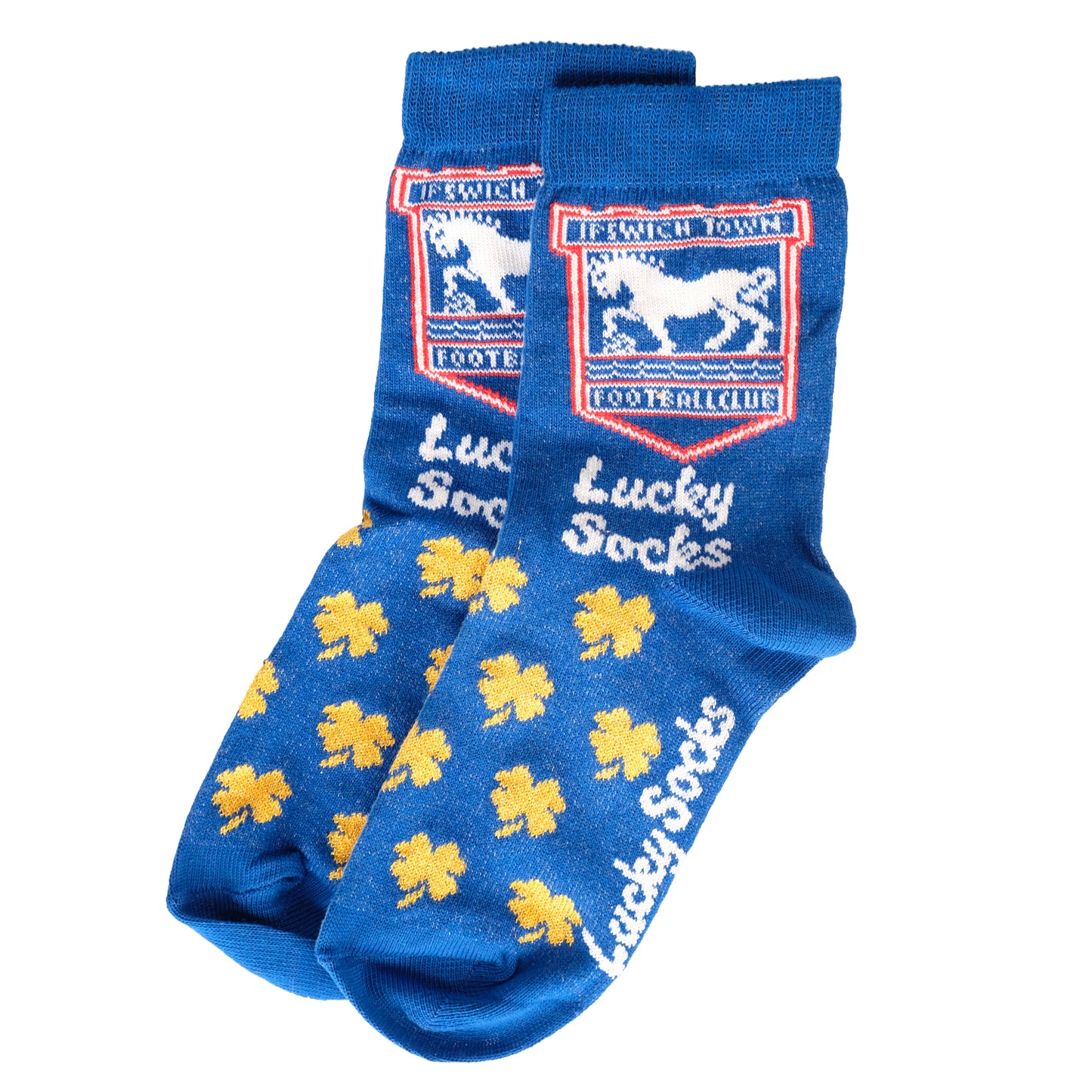 Junior Royal/Gold Lucky Socks