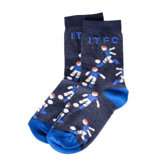 Junior Navy Player Socks