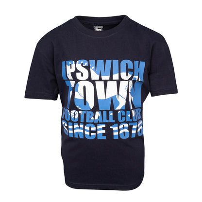 Junior Navy Suffolk Punch Tee