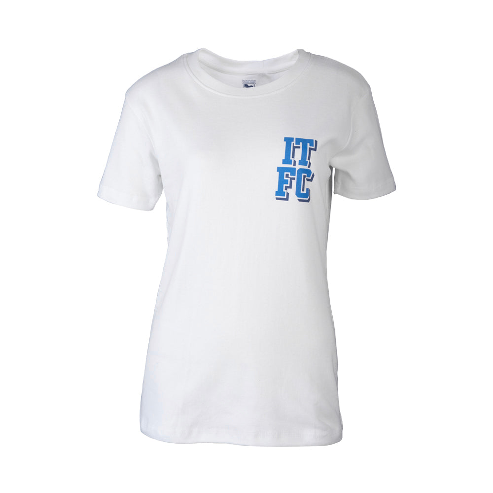 Ladies White ITFC Print Tee