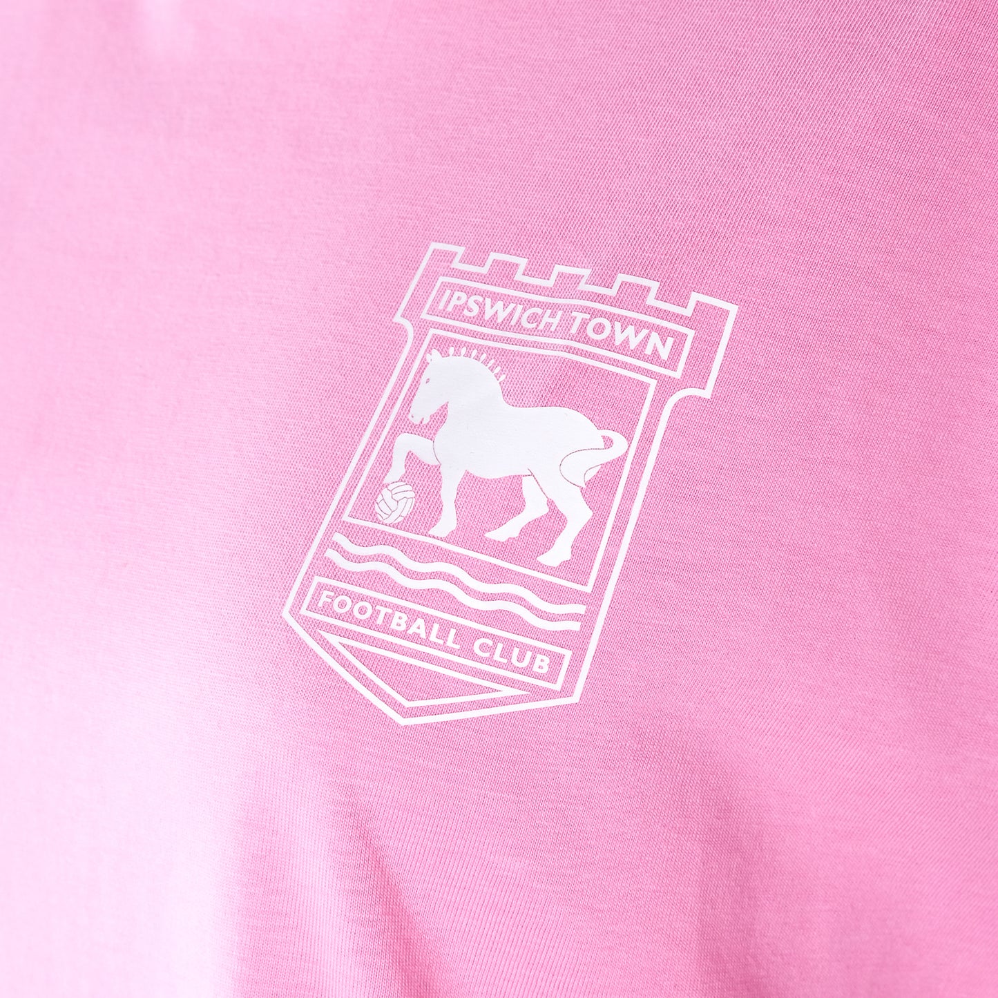 Ladies Pink Cropped Boxy Tee