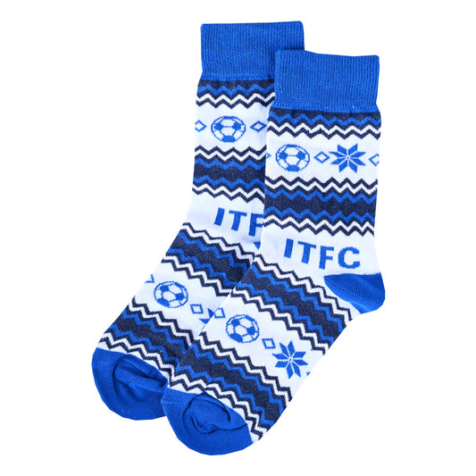Ladies Football Christmas Socks