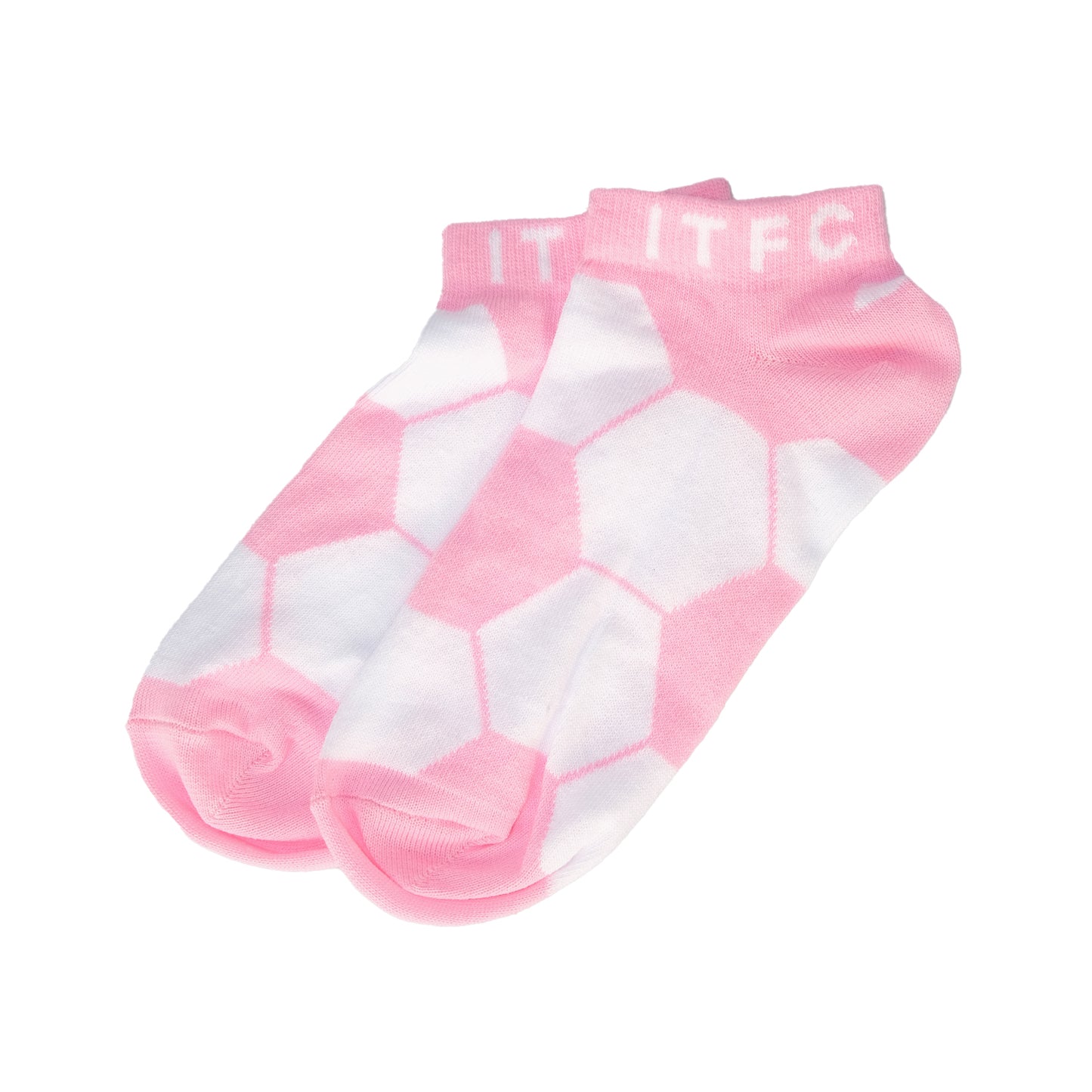 Ladies Pink Football Trainer Socks