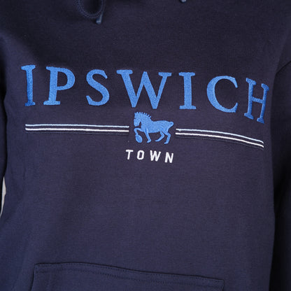 Navy Melton Hoody Ladies