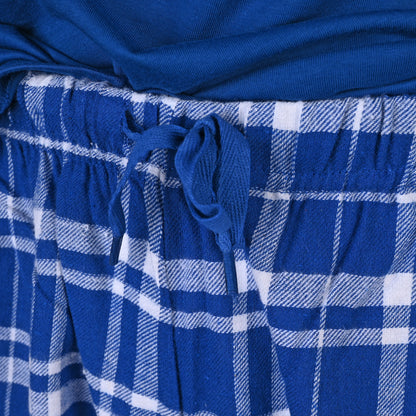 Royal & White Checkered PJ Set