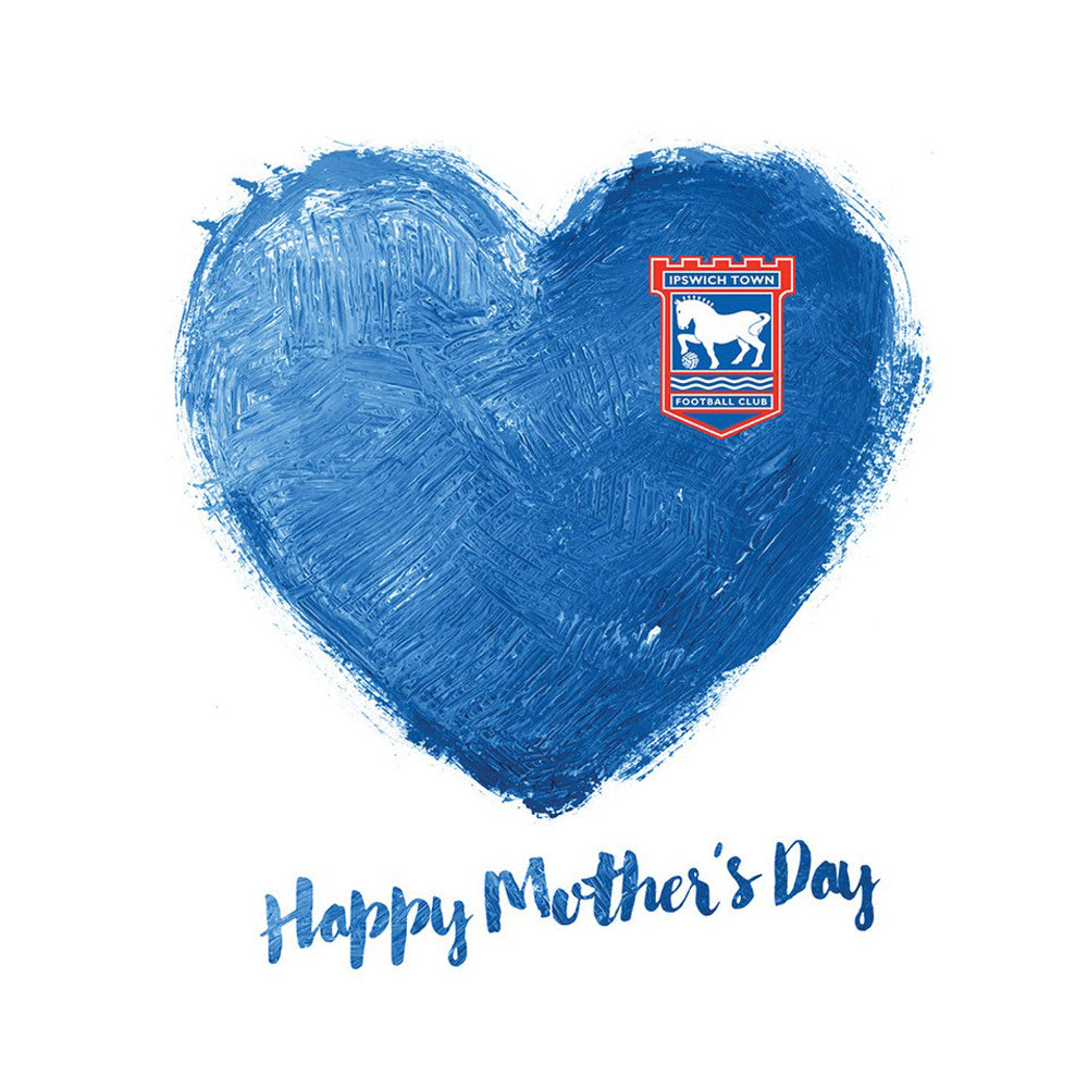 Blue Heart Mother's Day Card