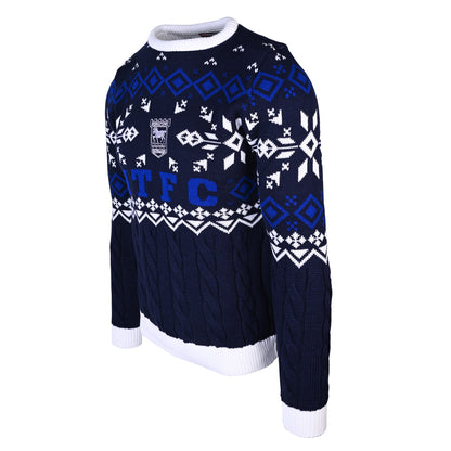 Navy Cable Christmas Jumper