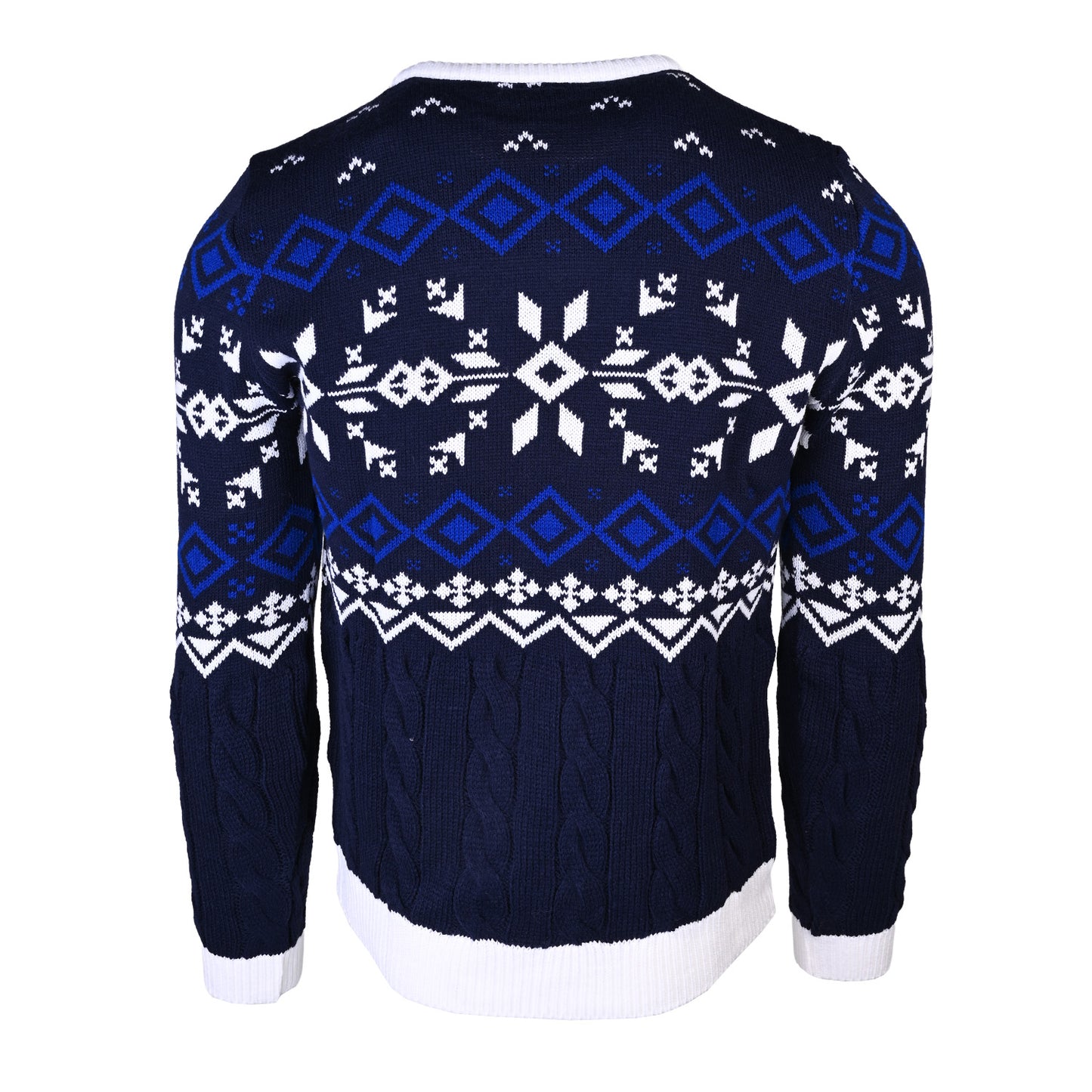 Navy Cable Christmas Jumper