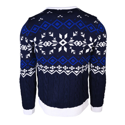 Navy Cable Christmas Jumper