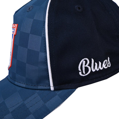 Navy Check Cap Junior