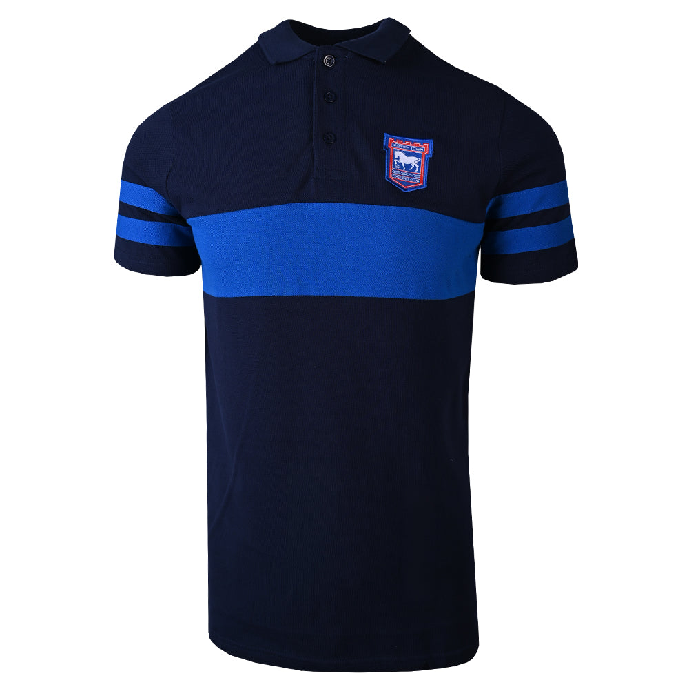 Navy Core Sleeve Panel Polo