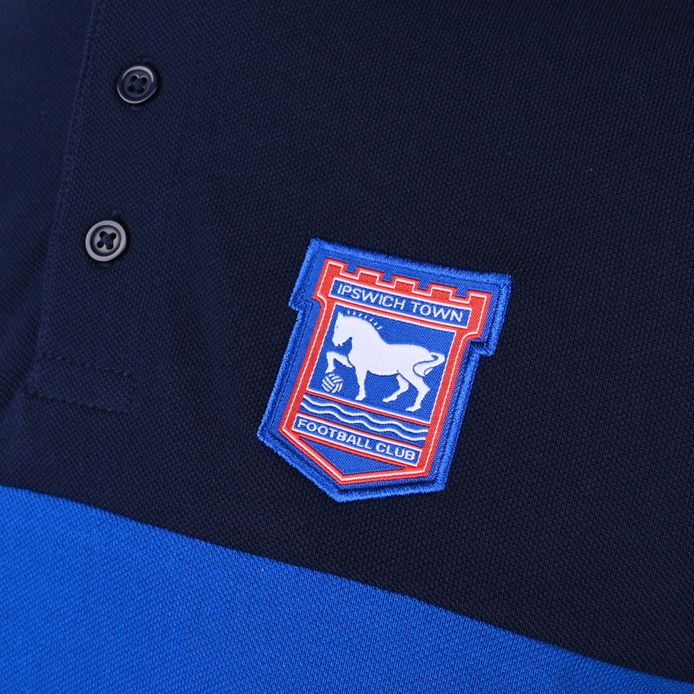Navy Core Sleeve Panel Polo