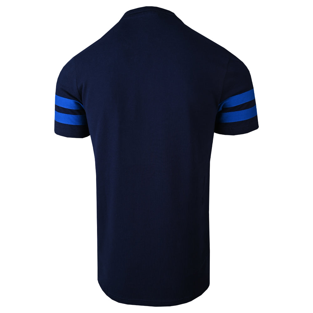 Navy Core Sleeve Panel Polo