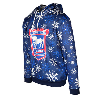 Navy Crest Christmas Hoody