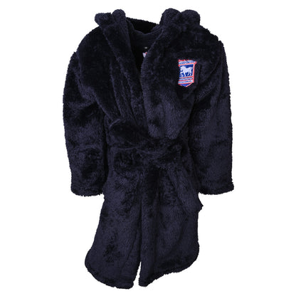 Navy Fuzzy Robe Junior
