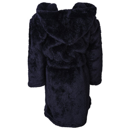 Navy Fuzzy Robe Junior