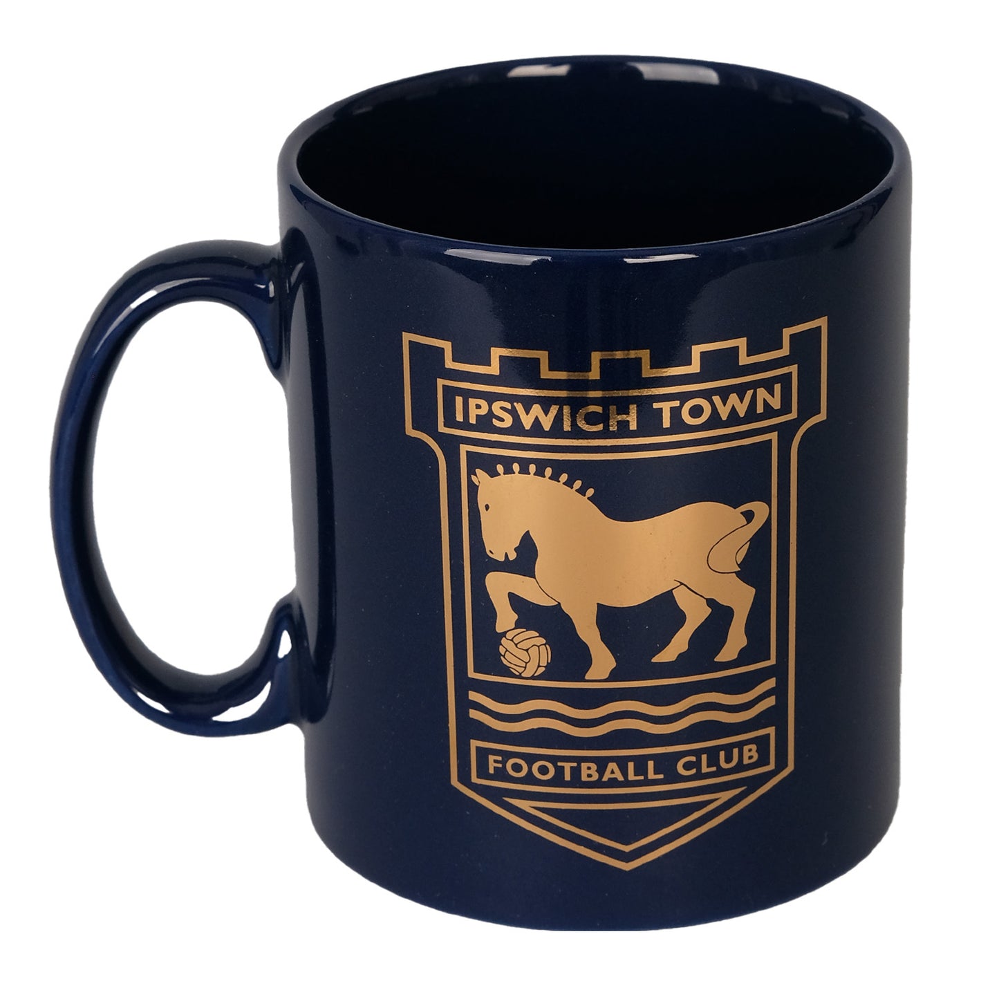 Navy Gold Leaf Mug