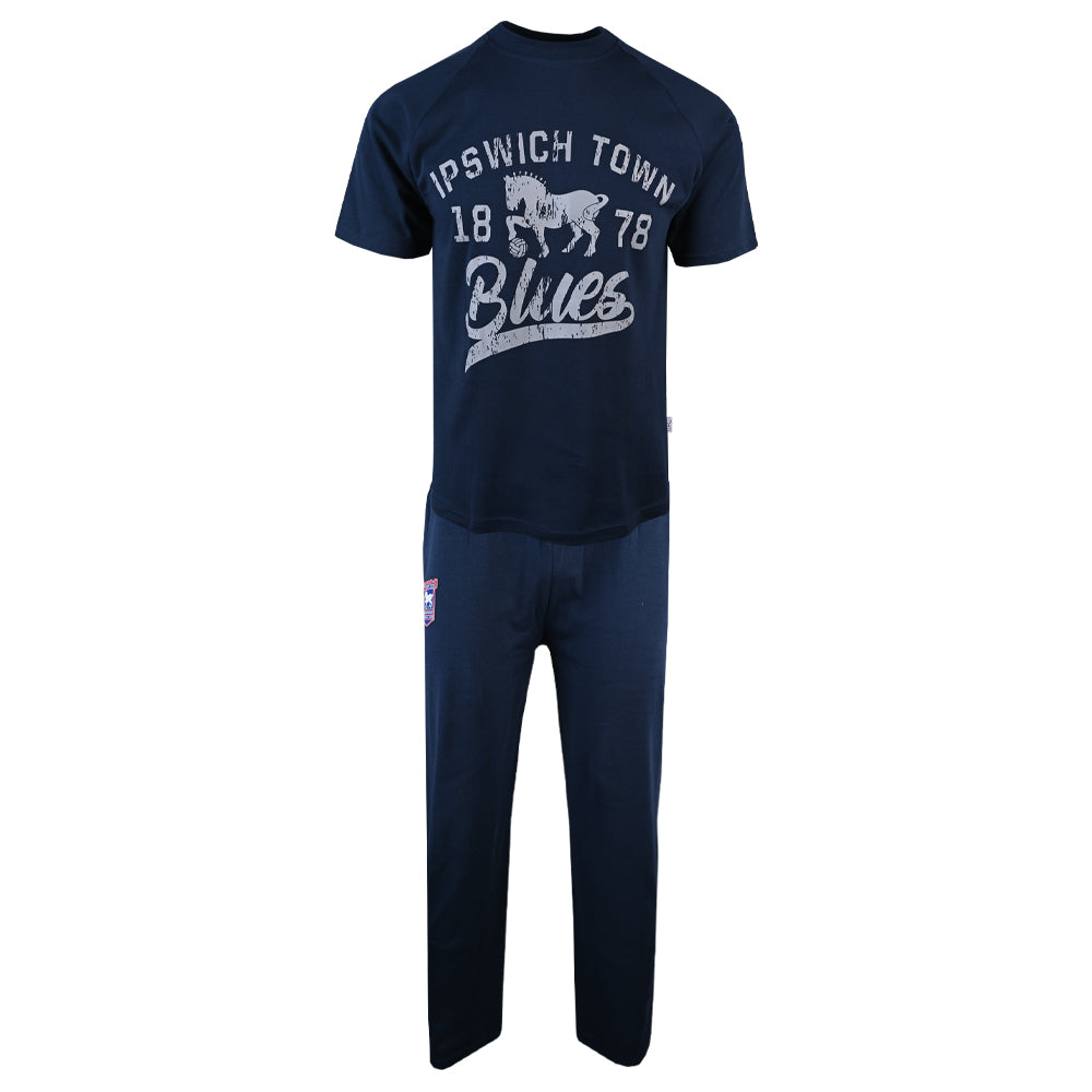 Navy Ipswich Town PJ Set Adult