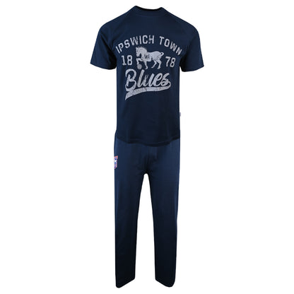 Navy Ipswich Town PJ Set Adult