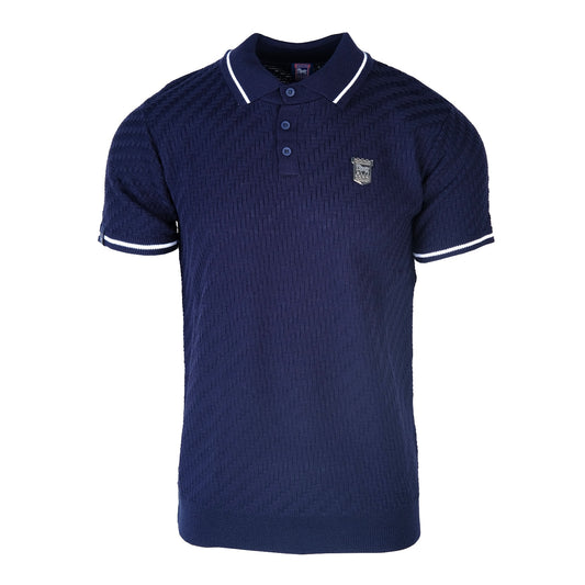 Navy Knitted Polo